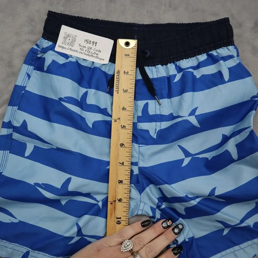 Gymboree Shorts Boys 6 Blue Dolphin Drawstring Stretchable Waist Bottoms